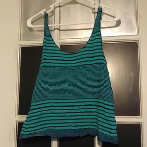 Blue stripped tank